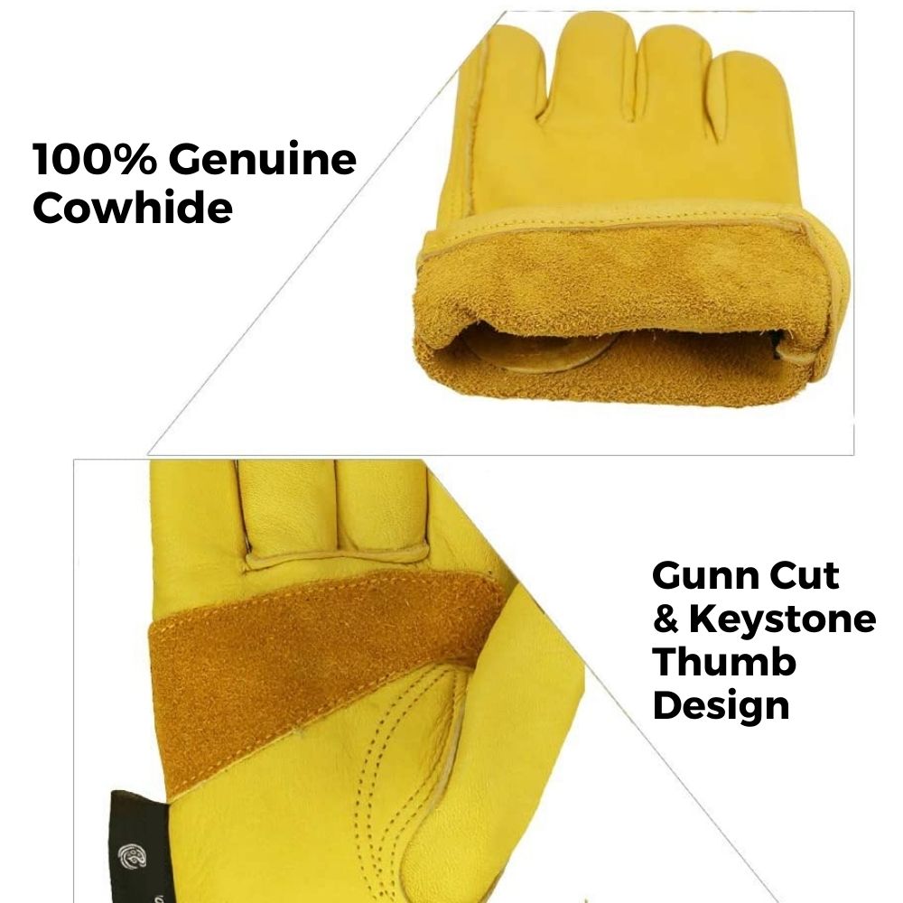 Leather Gardening Gloves: M (Medium): image 5