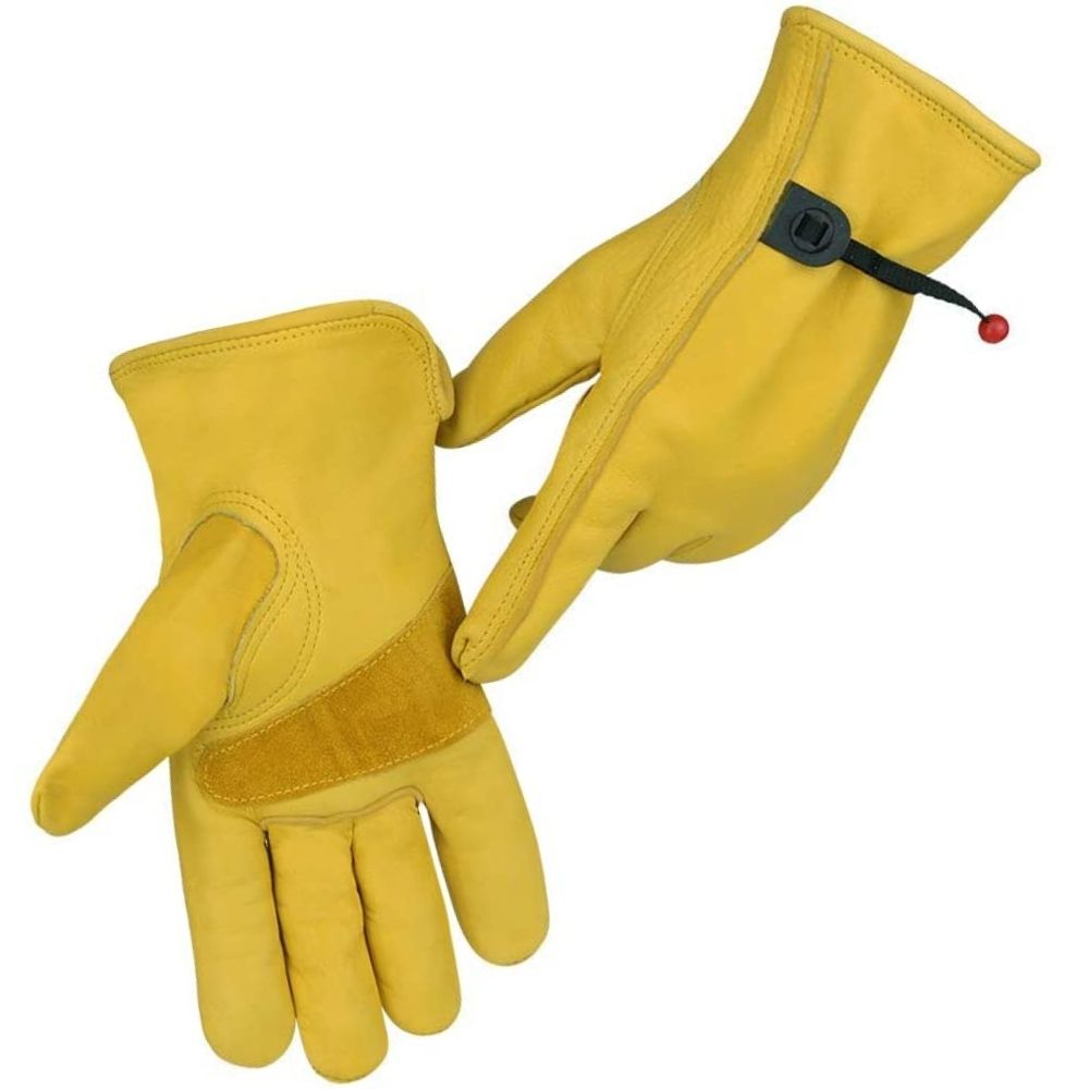 Leather Gardening Gloves: M (Medium): image 4