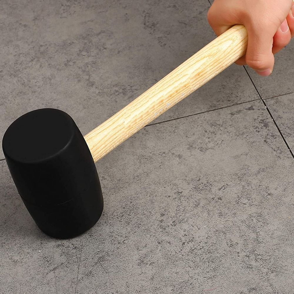 Rubber Mallet With Wood Handle: image 5