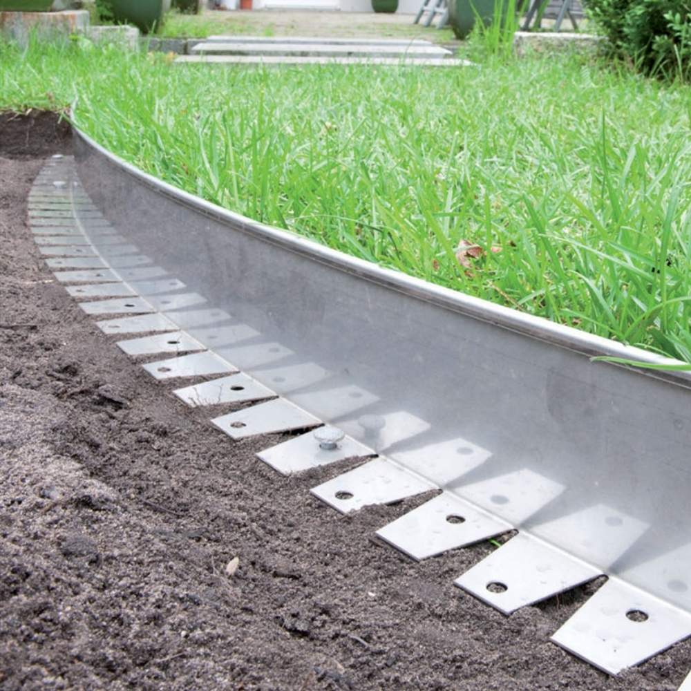 Stainless Steel Garden Edge: 100mm Face Height (per m): image 4