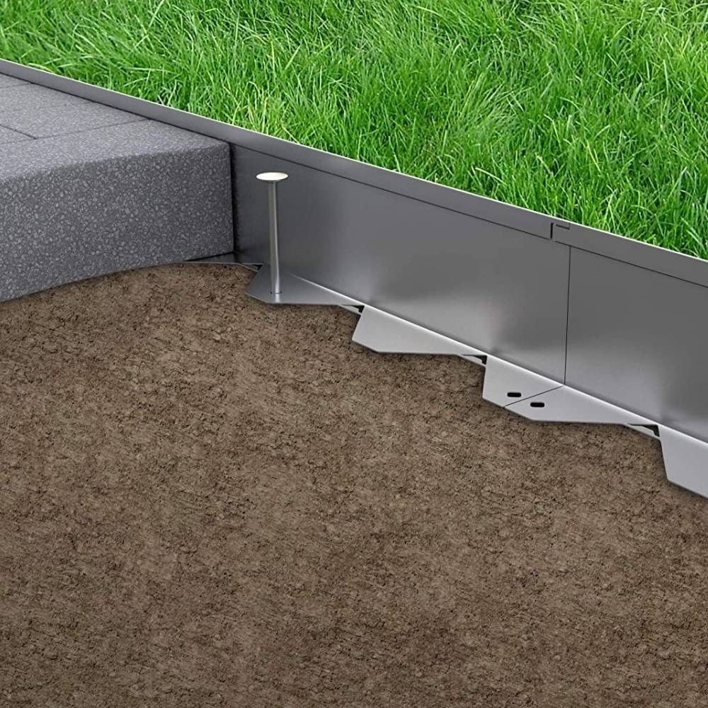 Stainless Steel Garden Edge: 100mm Face Height (per m): image 7