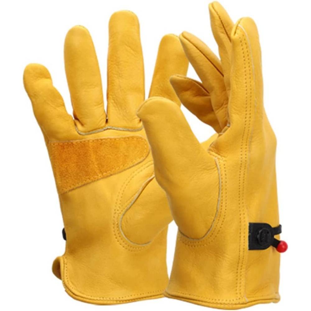 Leather Gardening Gloves: M (Medium): image 3