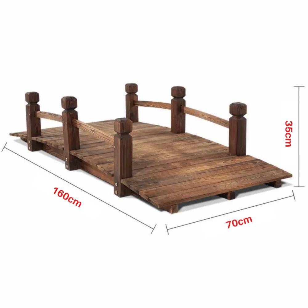 Wooden Bridge Garden Decor: image 2
