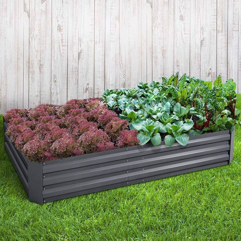 Metal Raised Garden Bed: 210cm x 90cm x 30cm: image 1