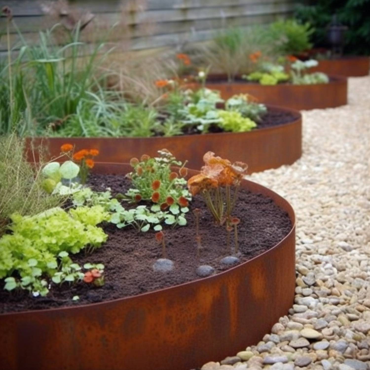 buy corten steel garden edging online