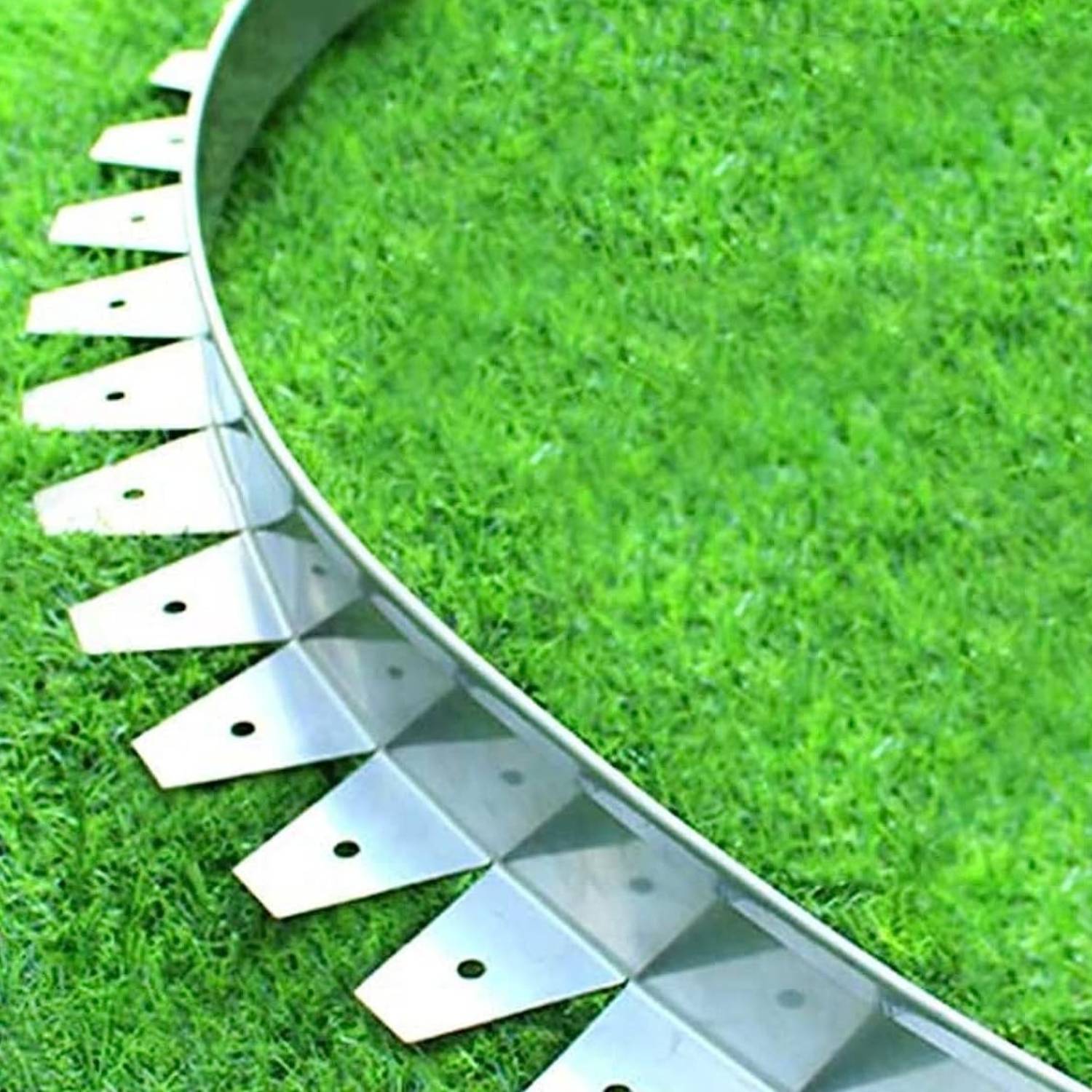 Stainless Steel Garden Edge: 100mm Face Height (per m): image 1