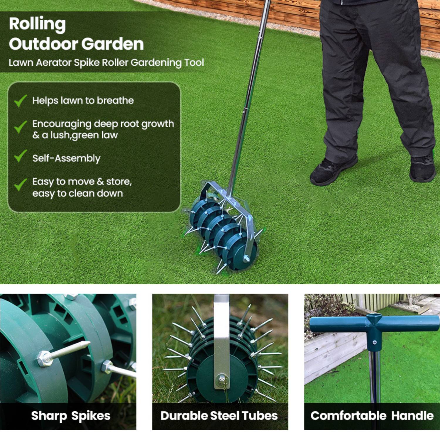 Spiked Lawn Roller: image 10