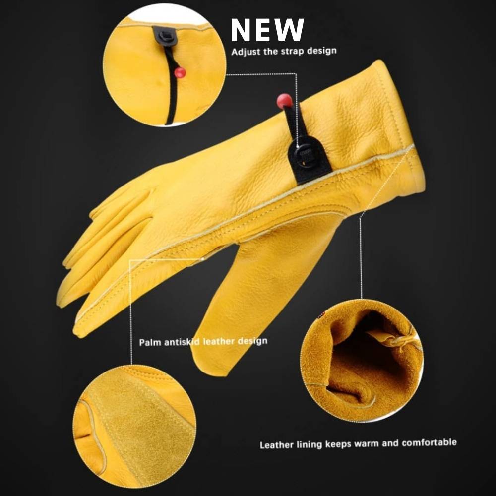 Leather Gardening Gloves: M (Medium): image 7
