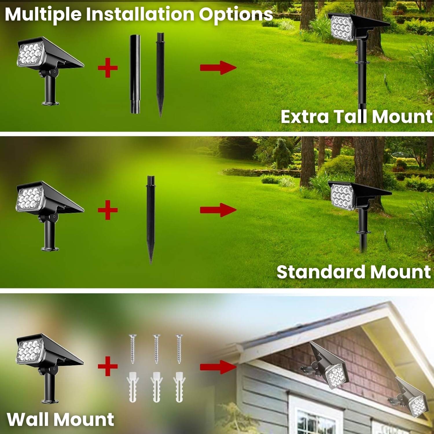 Solar Powered Spotlight: 2 Pack: image 7
